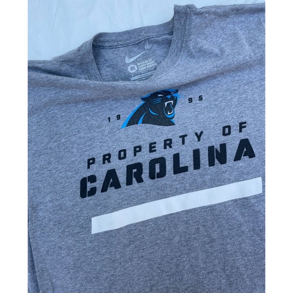 Men's Nike NFL Carolina Panthers Property of Panthers Gray T-Shirt Medium - Picture 2 of 5